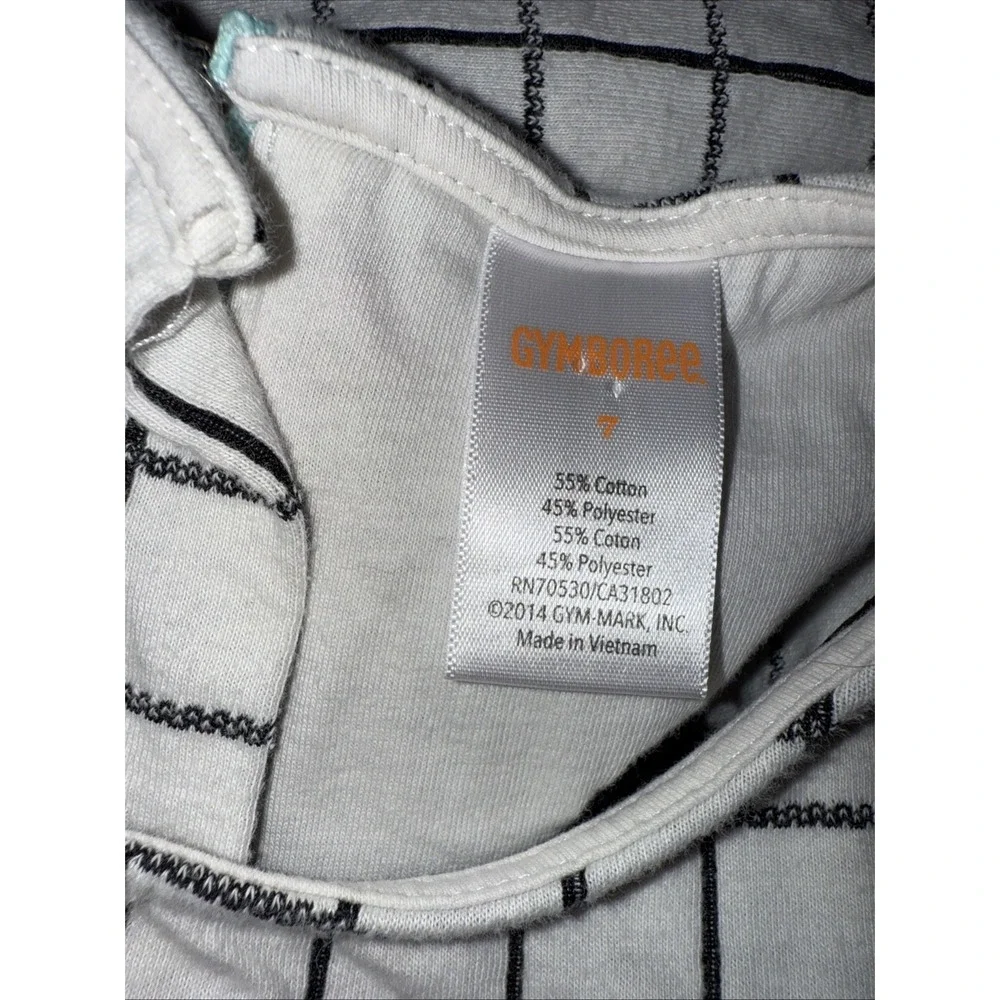 Gymboree Posh & And Playful Windowpane Black White Plaid Fit Flare‎ Dress 7 2017